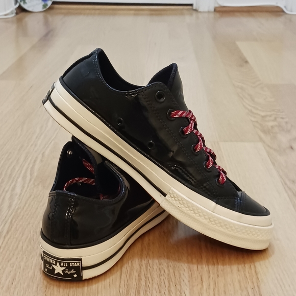 Converse Shoes - Converse Chuck Taylor CT Low Patented Leather Shoes size 6 men/8 women